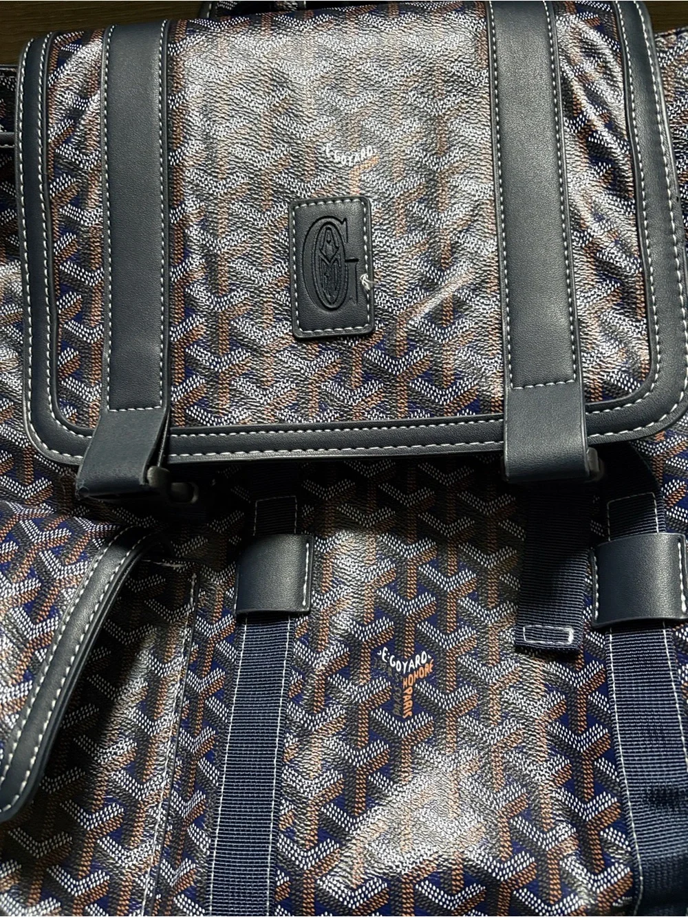 Goyard Patterned Men’s Backpack